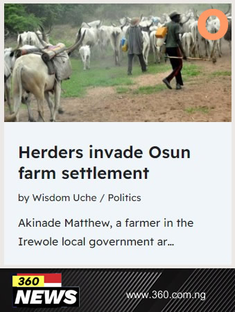 Herders invade Osun farm settlement