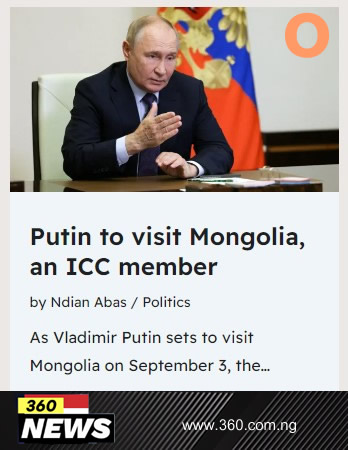 Putin to visit Mongolia, an ICC Member Country