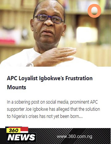 APC Loyalist Igbokwe's Frustration Mount