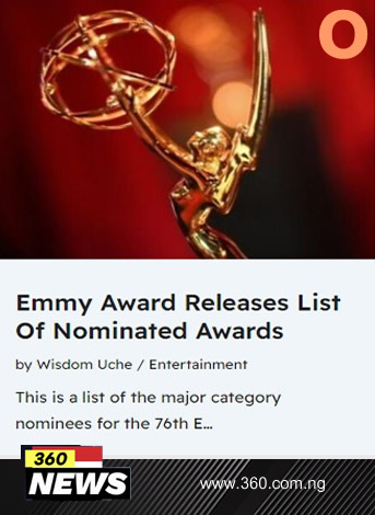 Emmy Award Releases List Of Nominated Awards