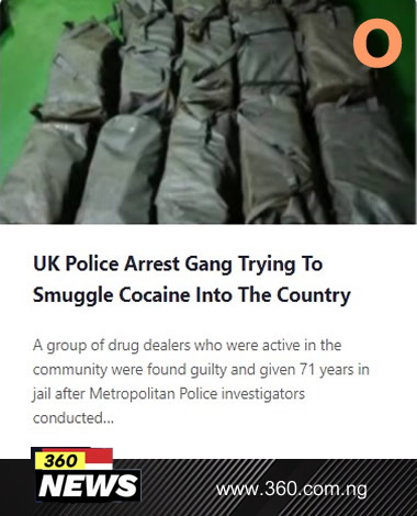 UK Police Arrest Gang Trying To Smuggle Cocaine Into The Country