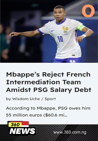 Mbappe's Reject French Intermediation Team Amidst PSG Salary Debt