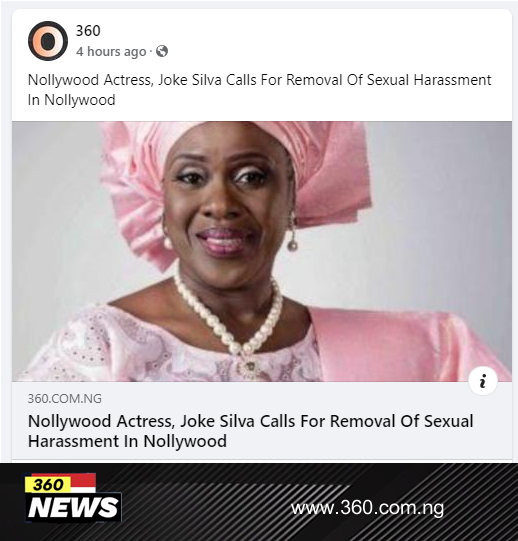 Nollywood Actress, Joke Silva Calls For Removal Of Sexual Harassment In Nollywood