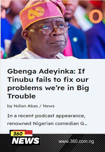 Gbenga Adeyinka: If Tinubu fails to fix our problems we're in Big Trouble