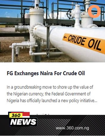 FG Exchanges Naira For Crude Oil