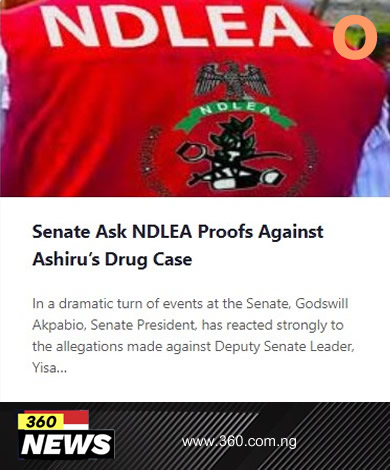 Senate Ask NDLEA Proofs Against Ashiru’s Drug Case