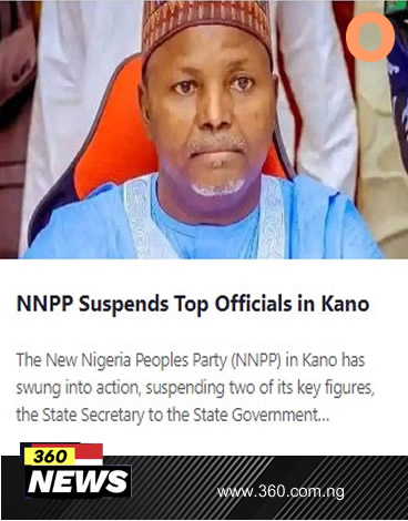 NNPP Suspends Top Officials in Kano