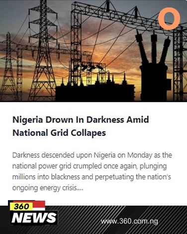 Nigeria Drown In Darkness Amid National Grid Collapes