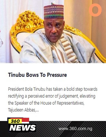 Tinubu Bows To Pressure