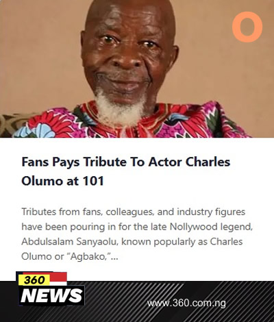 Fans Pays Tribute To Actor Charles Olumo at 101