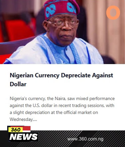 Nigerian Currency Depreciate Against Dollar