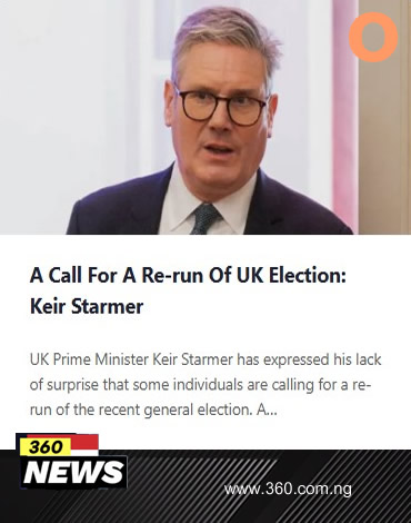 A Call For A Re-run Of UK Election: Keir Starmer