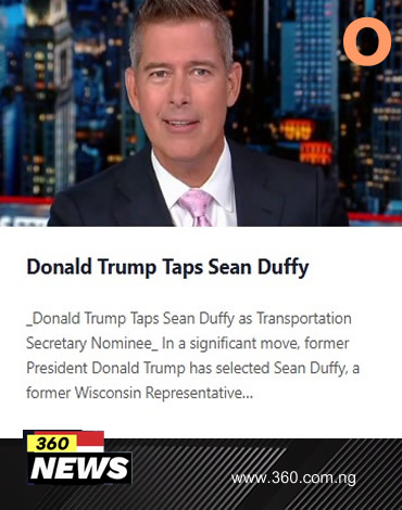 Donald Trump Taps Sean Duffy