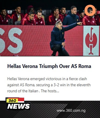 Hellas Verona Triumph Over AS Roma