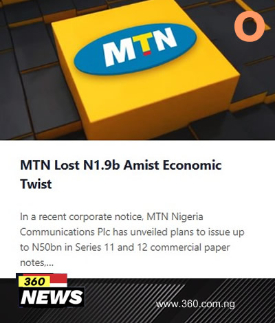 MTN Lost N1.9b Amist Economic Twist