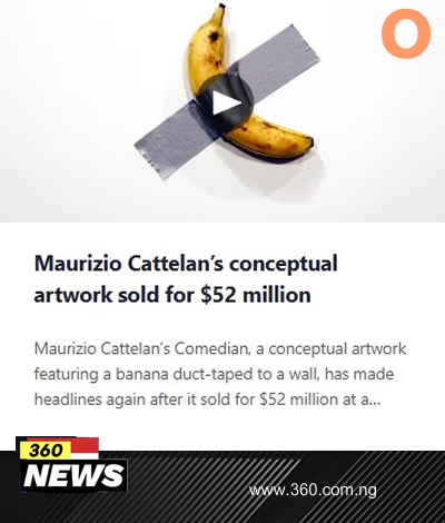 Maurizio Cattelan’s conceptual artwork sold for $52 million