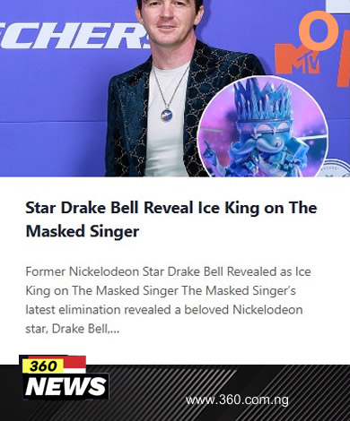 Star Drake Bell Reveal Ice King on The Masked Singer