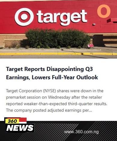 Target Reports Disappointing Q3 Earnings, Lowers Full-Year Outlook