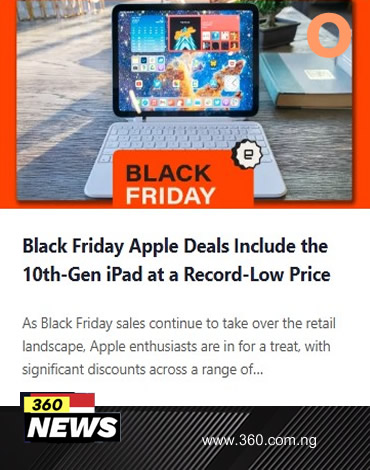 Black Friday Apple Deals Include the 10th-Gen iPad at a Record-Low Price