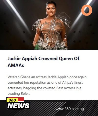 Jackie Appiah Crowned Queen Of AMAAs